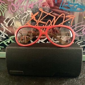 DITA ALPINE SUNGLASSES - Orange w/ hard case - RARE!